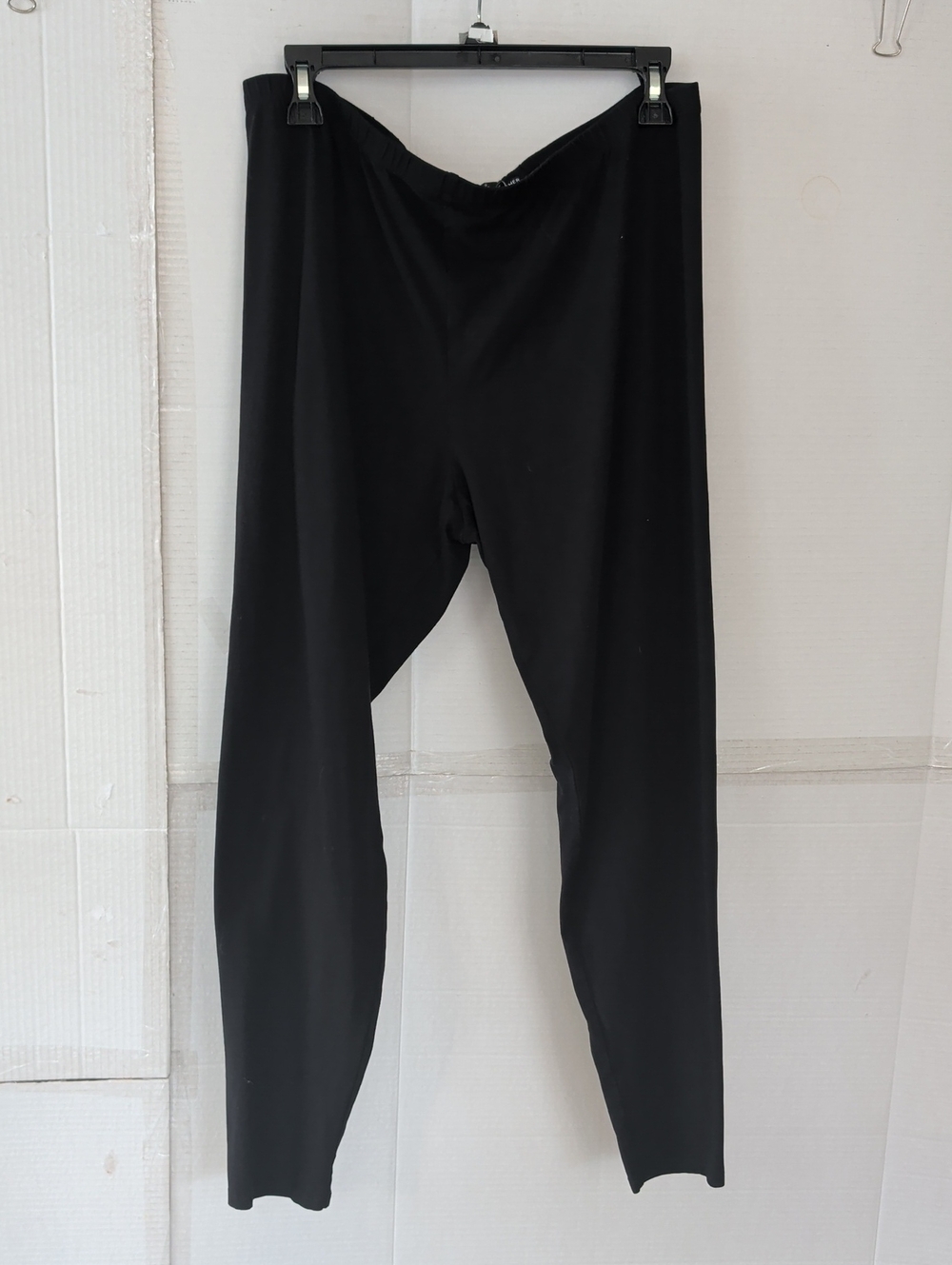Eileen Fisher Black Stretch Jogger Leggings Pants SZ XL Active Layering Comfy